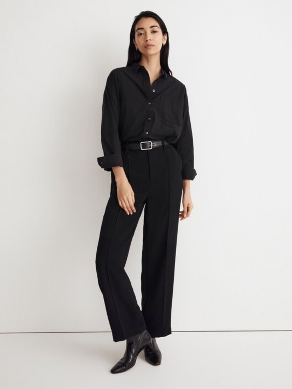 Madewell tailored straight-leg pants - Picture 2 of 6